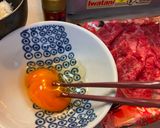 A picture of step 4 of Sukiyaki (Japanese Beef Pot).