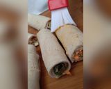 A picture of step 8 of Chicken vegetables Bread rolls.