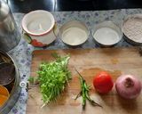 A picture of step 1 of Ragi flour chilla.
