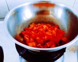 A picture of step 2 of Tasty chatpattu Kathiyawadi sev tomato shaak(sabji).