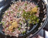 A picture of step 3 of Veg Methi chaman.