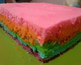 Foto langkah ke 10 dari resep Rainbow Cake Kukus Ny.Liem.