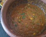 A picture of step 3 of Capsicum sweet corn matar sabji.