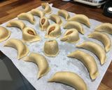 A picture of step 5 of Ka’ab El Ghzal - Moroccan gazelle horn pastries.