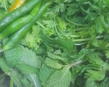 A picture of step 2 of Kairi Chutney.