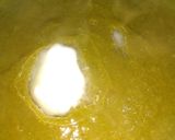 A picture of step 1 of Sarso da saag with Makka de roti.