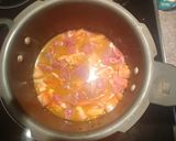 A picture of step 2 of Mama's Ramadan Beef Congee.
