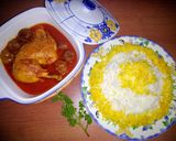 عکس مرحله 5 از دستور مرغ مجلسی با آلو
