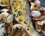 Foto del paso 5 de la receta: Lubina con salsa de almejas