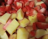 A picture of step 1 of Aloo gajer.