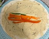 A picture of step 3 of Hummus and Avocado Wrap 🥑 🌯.