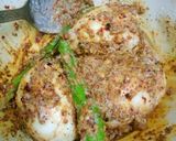 A picture of step 3 of Achari Egg.