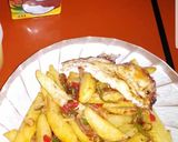 A picture of step 5 of Chips and egg.