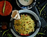 A picture of step 4 of લીલા ચણા નો પુલાવ(Fresh Green Beans Pulao recipe in Gujarati).