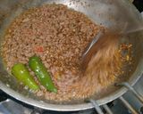 A picture of step 5 of Karahi qeema.