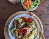 A picture of step 3 of Veg Fried Rice.