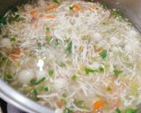 Hình bước làm 3 của món Soup gà chay