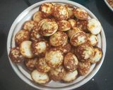 A picture of step 6 of Appe from Idli batter.