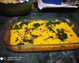 A picture of step 7 of Sooji Besan Dhokla in Microwave.