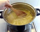 A picture of step 3 of Damascene spaghetti.