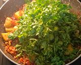 A picture of step 7 of Winter Special Aloo Methi 😋.