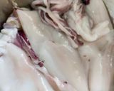 Gambar langkah 1 resipi Cumi Saus Padang.