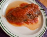 A picture of step 5 of Light Cheese-Stuffed Poblano Peppers.