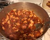 A picture of step 3 of Cajun Chicken and Sausage Spaghetti.