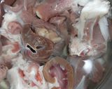 A picture of step 1 of Mutton Biryani.