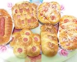 Foto langkah ke 6 dari resep Roti Sosis (6 varian bentuk roti sosis).