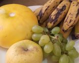 A picture of step 1 of Tangy fruit chaat.