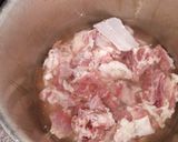 A picture of step 1 of Mutton yakhni plao.
