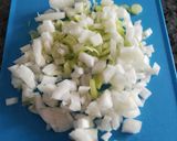 Foto del paso 1 de la receta: Empanadillas de espinacas, queso crema y manzana