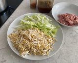 A picture of step 1 of Stir Fried Rice Noodles & Chicken With Egg Wrapped.