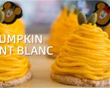 A picture of step 1 of Pumpkin Mont Blanc Cake (Squash Cake).