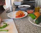 Foto del paso 4 de la receta: Ensalada de Lentejas aliñada con Gazpacho de Cerezas
