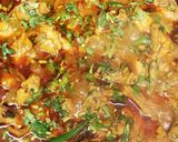 A picture of step 7 of Bangla chicken massala.