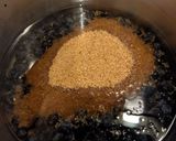 A picture of step 1 of Sloe syrup.