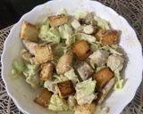 A picture of step 5 of Chicken Caesar Salad.