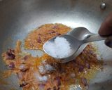 A picture of step 7 of Bread Masala.