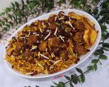 عکس مرحله 13 از دستور قیمه لاپلو با قلقلی مرغ 😋