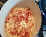 A picture of step 2 of Cheddar Carbonara.