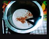 A picture of step 3 of Delicious healthy Dry fruit chocolate sauce smoothie.