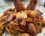 Foto del paso 11 de la receta: Paella de arroz con gambas y calamarchines 😜