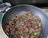 A picture of step 4 of Red Amaranths (Chaulai ka Saag).