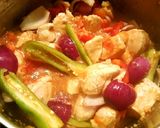 A picture of step 11 of Chicken & veggie curry with spices (Chicken Jalfrezi) ☺.