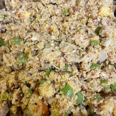 Old Fashion Chicken and Cornbread Dressing