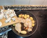 Foto del paso 7 de la receta Revuelto de huevos, patatas con pechugas