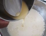 A picture of step 1 of Litchi coconut pudding.