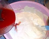 Foto langkah ke 4 dari resep Kue Tart Red Velvet Kukus.